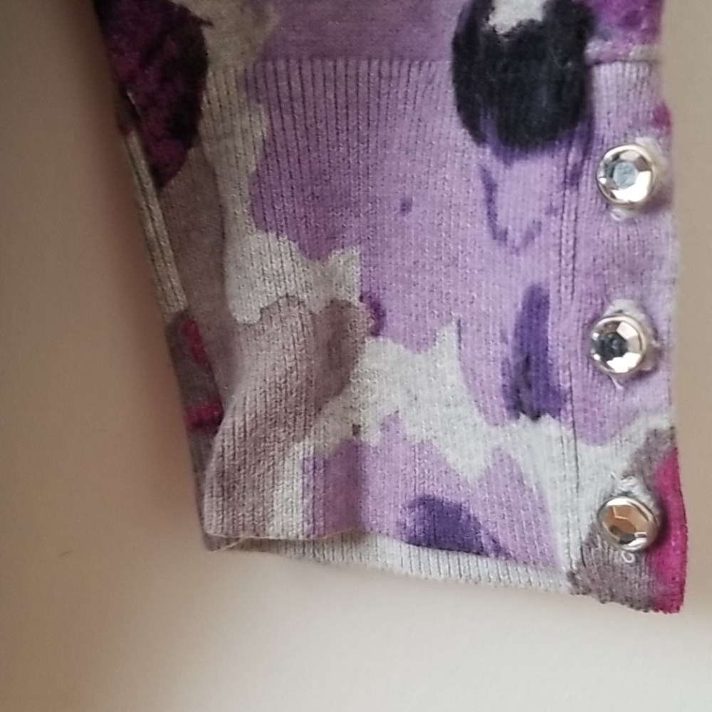 Rhinestone Button Cardigan - Picture 3 of 6